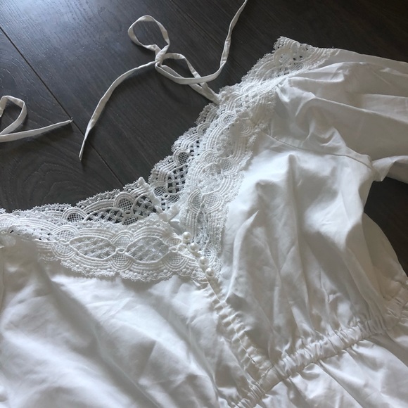 Crochet Shoulder Tie Midi Dress - Picture 5 of 6